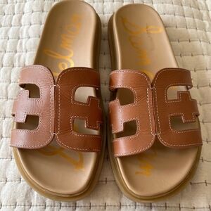 Sam Edelman Tan Slide Sandals